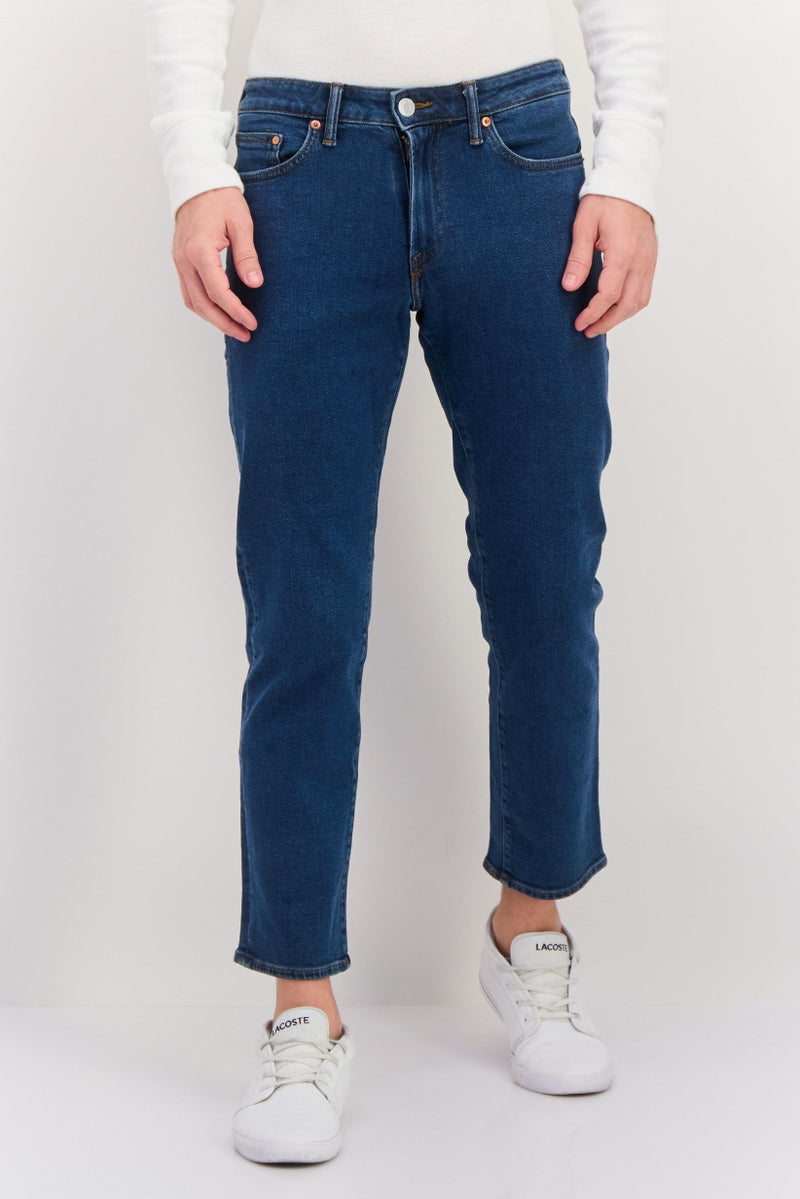 GAP جينز رجالي بقصة عادية قابل للتمدد، أزرق - Image 1