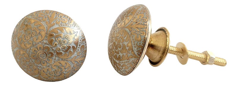 Artshai Artshai Beautiful Design Brass Decorative Round Shape Cabinet Cup Board Drawer knob Size65x4x4 CM 6  - Image 1