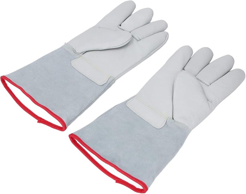 Cowhide Leather Thermal Protective Gloves For Low Temperature LNG Dry Ice Biomedical Work - Image 4