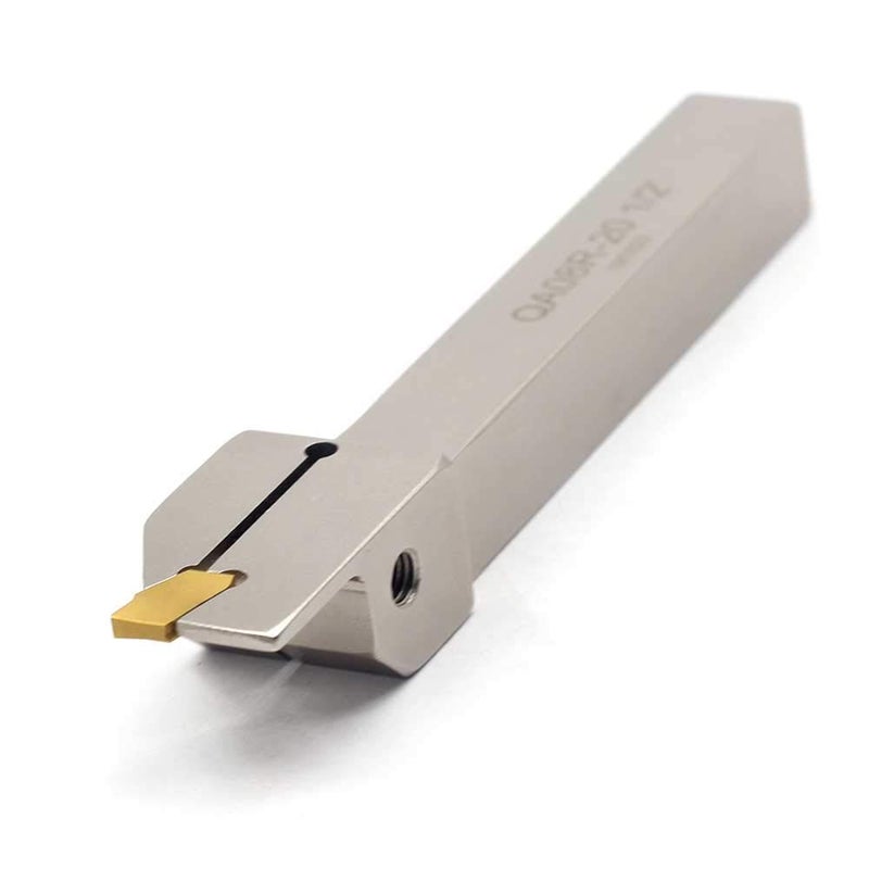 OSCARBIDE 1/2"x1/2"Indexable Parting Grooving Holder,QA08R-20 Heavy Duty Nickel Plated Right -Hand Lathe Cut Off Tool with Carbide Insert GTN-2, 1 Piece - Image 3