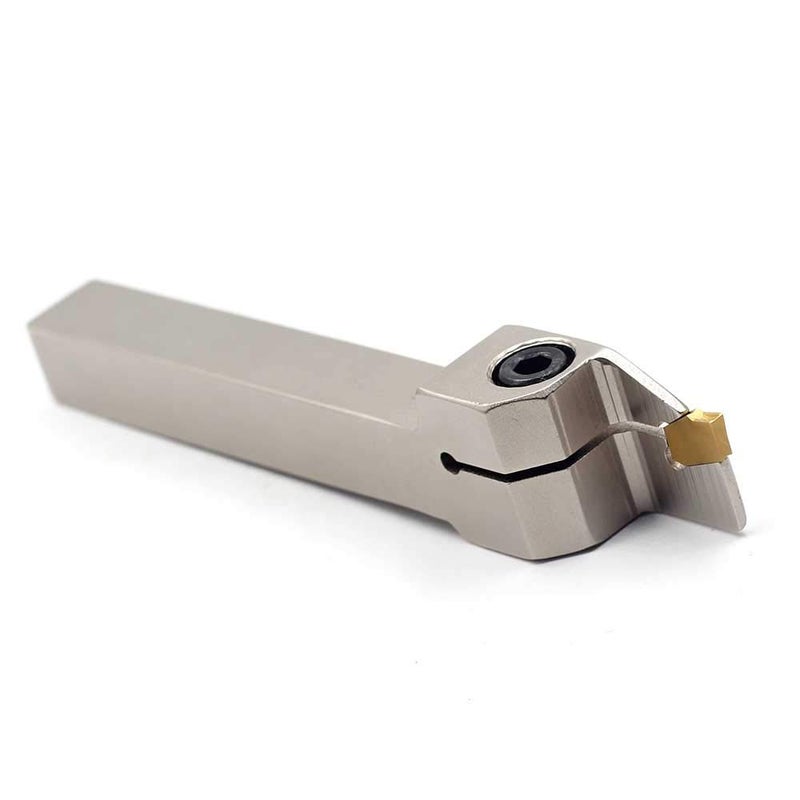 OSCARBIDE 1/2"x1/2"Indexable Parting Grooving Holder,QA08R-20 Heavy Duty Nickel Plated Right -Hand Lathe Cut Off Tool with Carbide Insert GTN-2, 1 Piece - Image 2