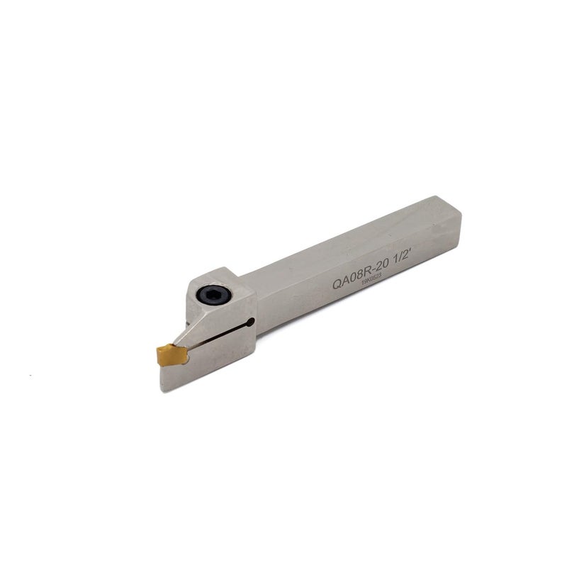 OSCARBIDE 1/2"x1/2"Indexable Parting Grooving Holder,QA08R-20 Heavy Duty Nickel Plated Right -Hand Lathe Cut Off Tool with Carbide Insert GTN-2, 1 Piece - Image 5