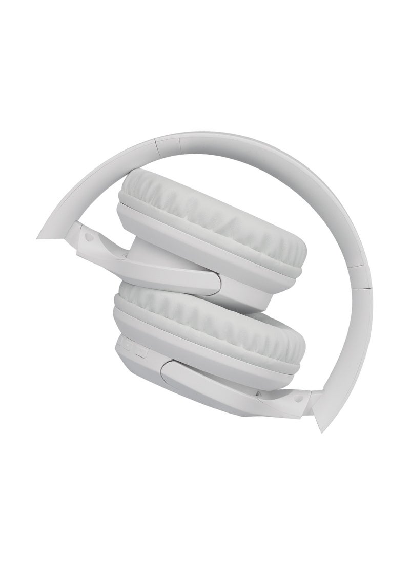 moodix Moodix KO23BT1100W Wireless Bluetooth On-Ear Headphones, iPhone and Android Compatible, White  - Image 2