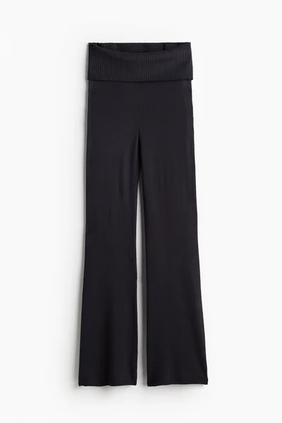اتش اند ام Flared Fine-Knit Trousers