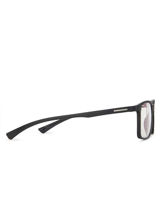 Lenskart Blu Zero Power Full Rim Bluecut & Antiglare Rectangle Shape Computer Eyeglasses LB E13738 - 52mm - Black