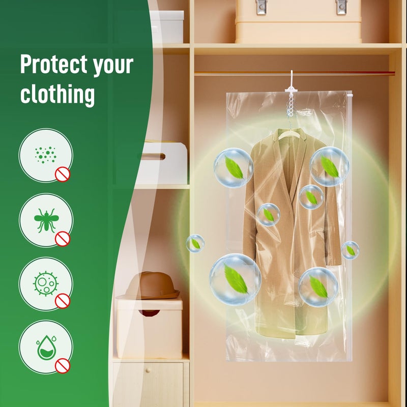 Brodi Hanging Vacuum Storage Bags For Clothes With Hand Pump,Coat Storage Bag Hanging,Vacuum Bags For Clothes,Space Saver Vacuum Storage Bags,Garment, Clothing, Dress, Suit, Long Coat, Jacket(Short 4 Packï¼‰ - Image 5