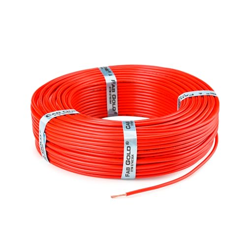 CabONE Lite 2.5 Sq mm Electrical Wire - 90m Blue Single Core CCA Copper Wire | Fire Retardant PVC Insulation for Domestic Wiring Red - Image 3