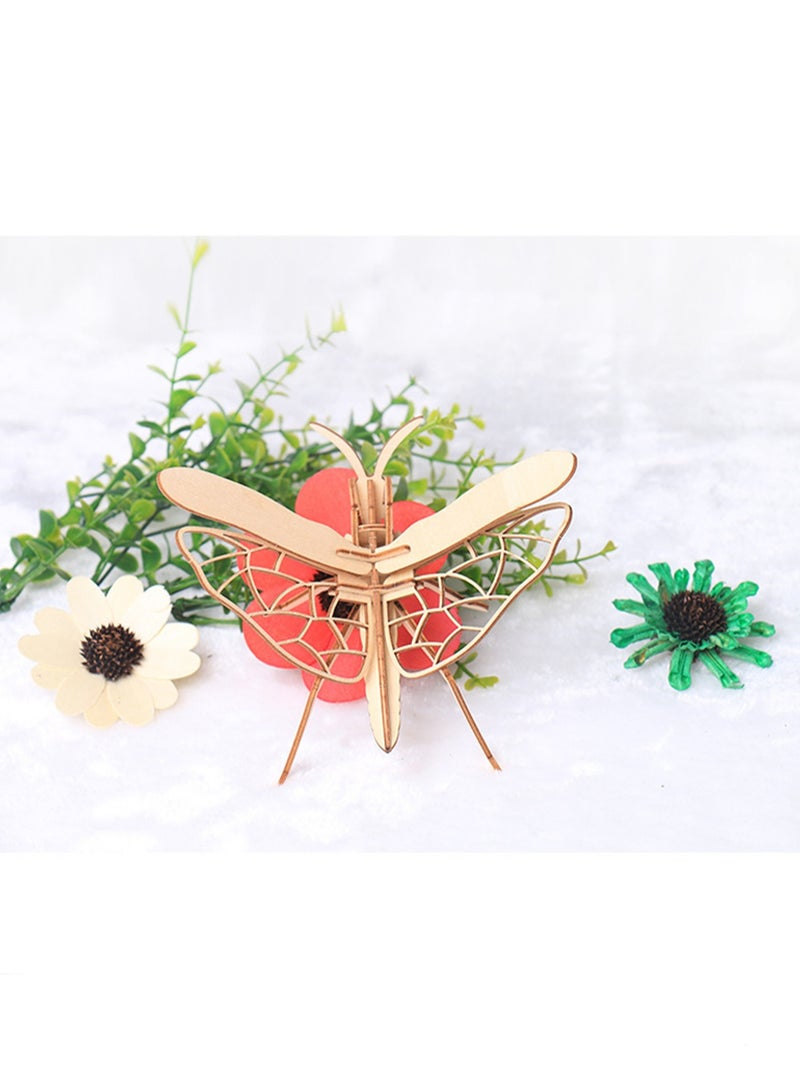 15CM 3D Wooden Insect Jigsaw Puzzle Grasshopper Animal Skeleton Assembly Model Jigsaw Puzzle DIY Crafts Gift For Kids And Adults Teens Boys Girls - Image 2