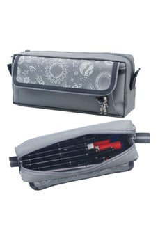 Large Capacity Pencil Case, Pencil Pouch, Pen Bag, Aesthetic Organized Pen Case for School Office Stationery and Travel Cosmetics Storage (grey)