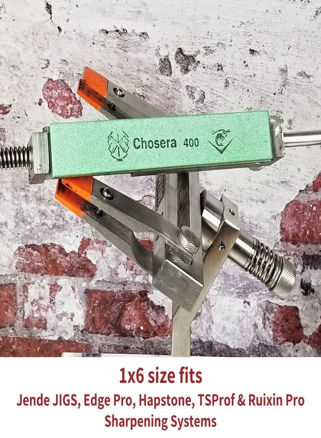 Naniwa Chosera Chosera 400 Edge Pro Stone, 1"x6" x 5mm with Aluminum Mounting - Image 4