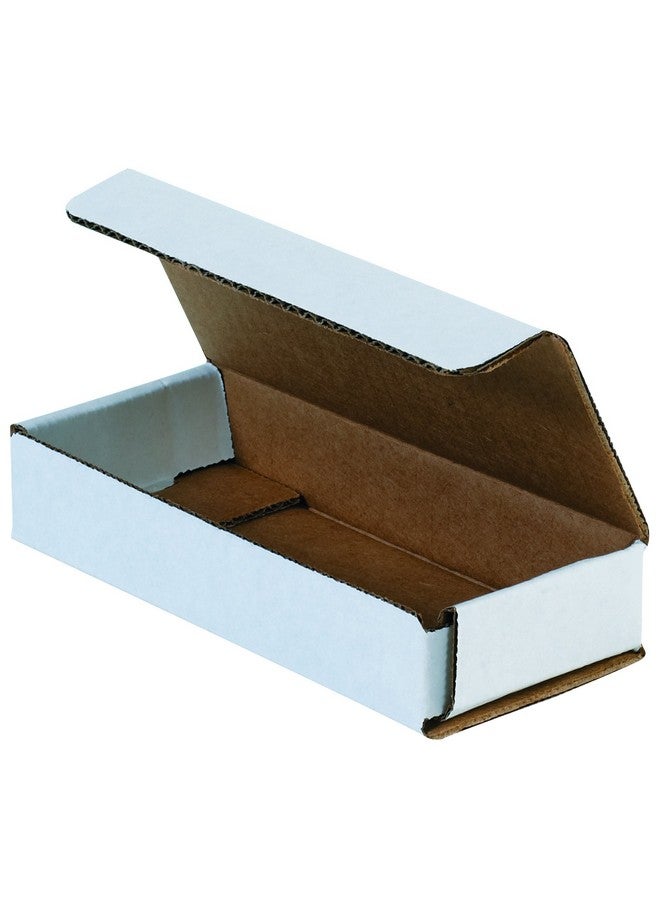 أفيديتي صناديق بريد من الورق المقوى المموج باللون الأبيض مقاس 6 × 2 1/2 × 1 بوصة، عبوة مكونة من 50 قطعة مقاومة للسحق للشحن والبريد وتخزين المحار الأبيض (Mrx1L) - Image 1