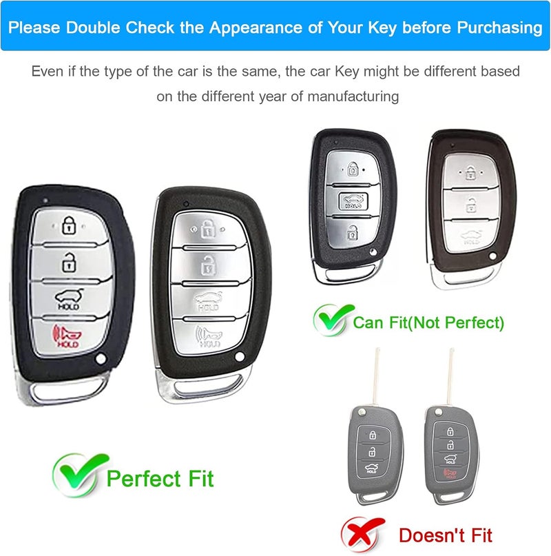Koaudb Silicone Key Fob Cover for Hyundai - Image 2