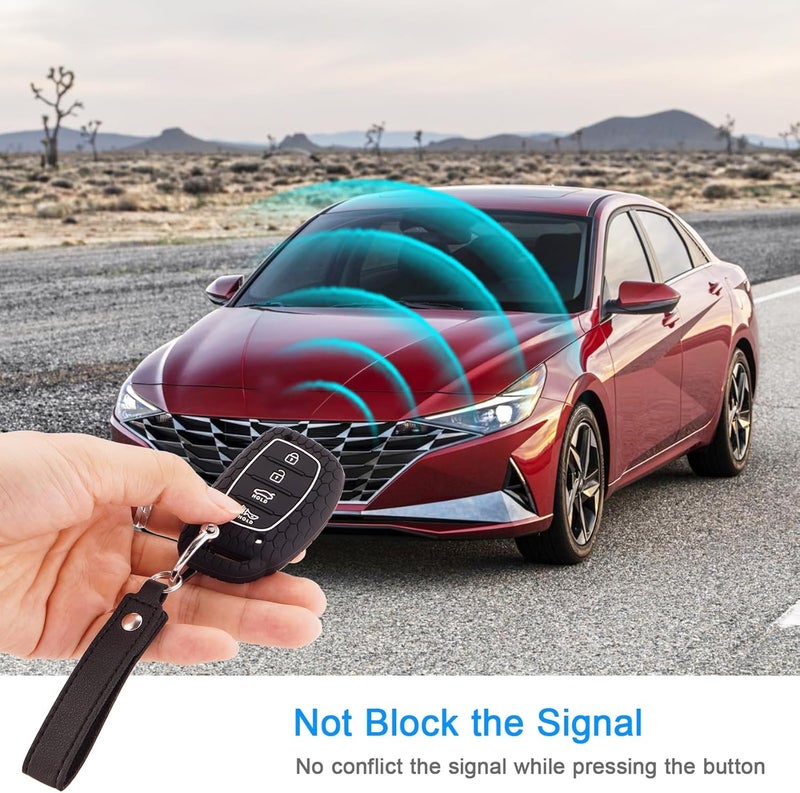 Koaudb Silicone Key Fob Cover for Hyundai - Image 4
