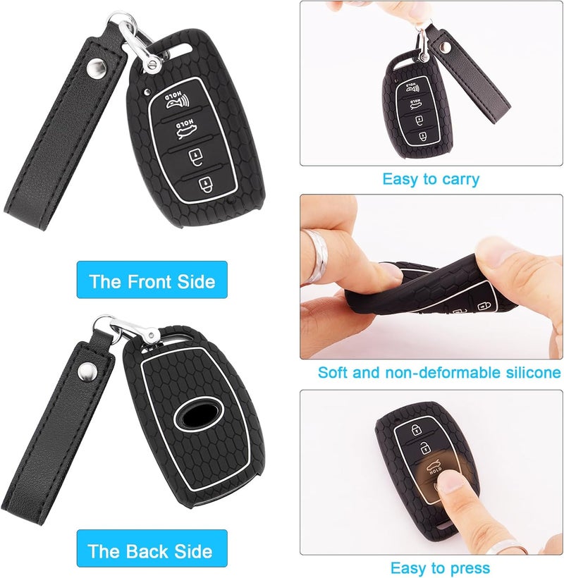 Koaudb Silicone Key Fob Cover for Hyundai - Image 3