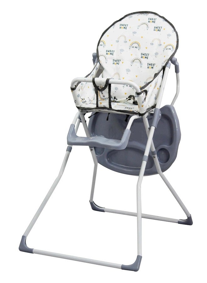 EVOLIFE Premium Adjustable Baby High Chair | Stylish | Easy-to-Clean | Feeding Chair for Infants & Toddlers | Baby Eating Chair | Secure Harness | Modern Dining Solution | Booster Seat (Grey) (Grey) - Image 5
