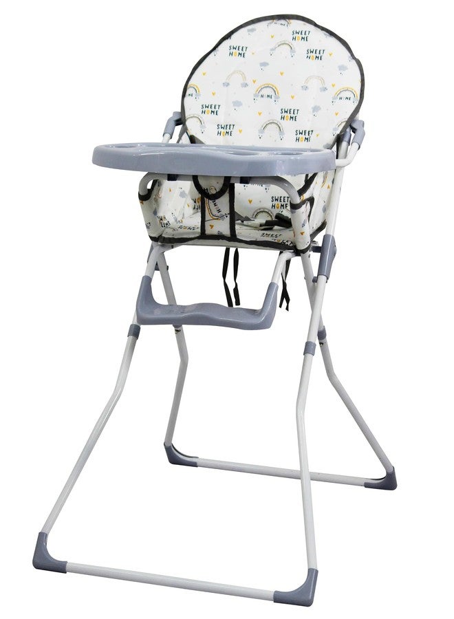 EVOLIFE Premium Adjustable Baby High Chair | Stylish | Easy-to-Clean | Feeding Chair for Infants & Toddlers | Baby Eating Chair | Secure Harness | Modern Dining Solution | Booster Seat (Grey) (Grey) - Image 1