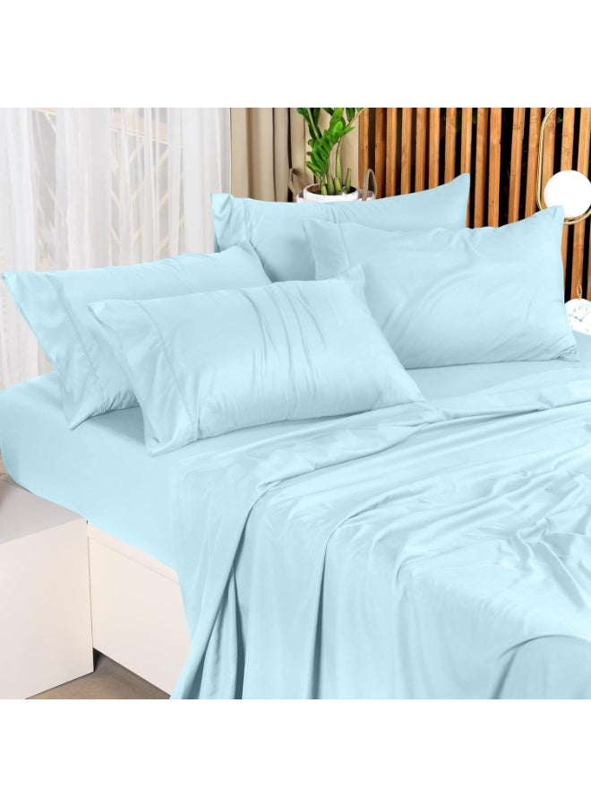 Utopia Bedding Queen Bed Sheets Set - 4 Piece Bedding - Brushed Microfiber - Shrinkage and Fade Resistant - Easy Care (Queen, Ice Blue) - Image 2