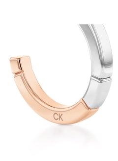 CALVIN KLEIN Women's Gold Plated Half Hoop Earrings  - Image 2