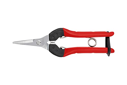 Felco F321 Pruning Snips – 7" Garden Clippers with Curved Blade & Rounded Tip | Pruning Shears for Gardening | Garden Snips and Pruners with Carbon Steel Blade, Sap Groove - Image 4