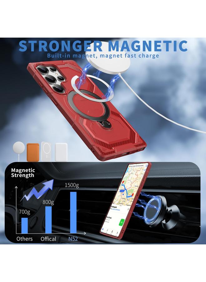 اس-توب جراب لهاتف Samsung Galaxy S24 Ultra 5G مع حامل MagSafe غير لامع - Image 2