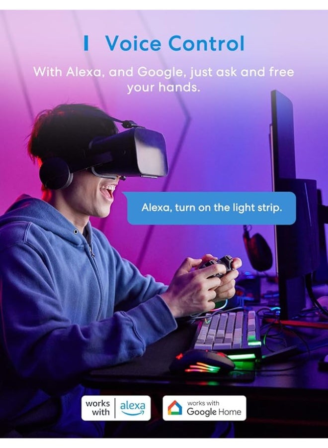 Meross Smart Power Strip, 6 AC Outlets and 4 USB Ports, smart extension lead alexa compatible, Compatible with Google Home, SmartThings, Timer and Voice/Remote Control, 2.4GHz WiFi - Image 3