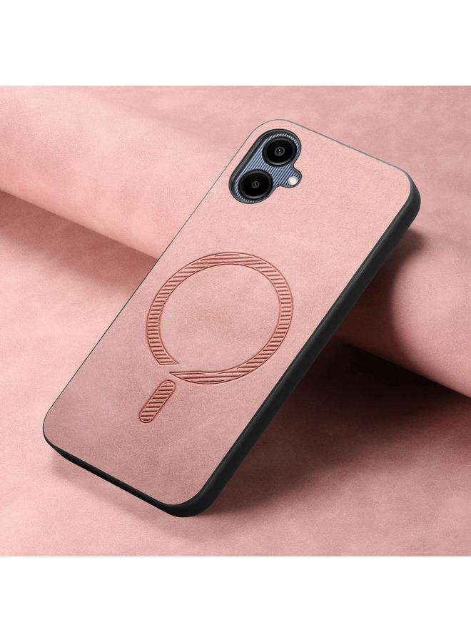 erorex Case For Samsung Galaxy A06 4G Solid Color Retro Magsafe PU Back Cover Phone Case - Image 4