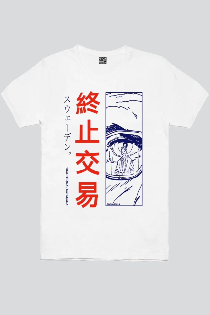 Rock&Roll One Eye White Short Sleeve Women's T-Shirt