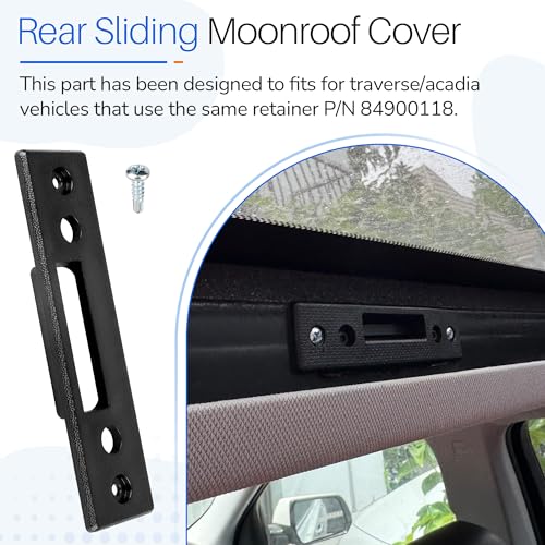 Dfnidy Rear Moonroof Latch Retainer 84900118 Compatible with Chevy Traverse, GMC Acadia, Buick Enclave, Upgrade Rev 2 Black Sunroof Lock F Retainer fits Vehicles Rear Sliding Moonroof Cover - Image 4