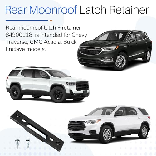 Dfnidy Rear Moonroof Latch Retainer 84900118 Compatible with Chevy Traverse, GMC Acadia, Buick Enclave, Upgrade Rev 2 Black Sunroof Lock F Retainer fits Vehicles Rear Sliding Moonroof Cover - Image 3