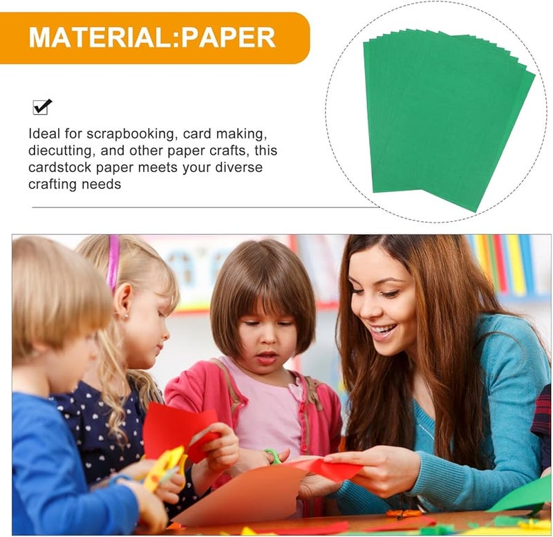 ورق مقوى أخضر داكن ناعم للحرف اليدوية 10 قطع لصنع ألبوم الصور والبطاقات والأعمال اليدوية DIY - Image 4