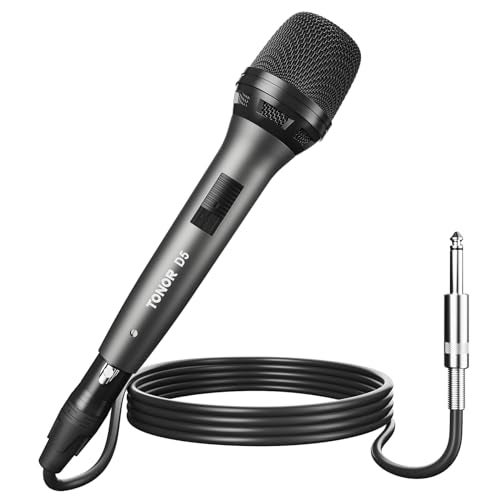 TONOR Professional Vocal Microphone for Singing, Dynamic Handheld Wired Karaoke Mic, Cardioid Studio Microfono with 450 cm/157inch XLR to 1/4" Cable, for Speakers/Mixer Machine/Amp/Speech/Karaoke, D5 - Image 1