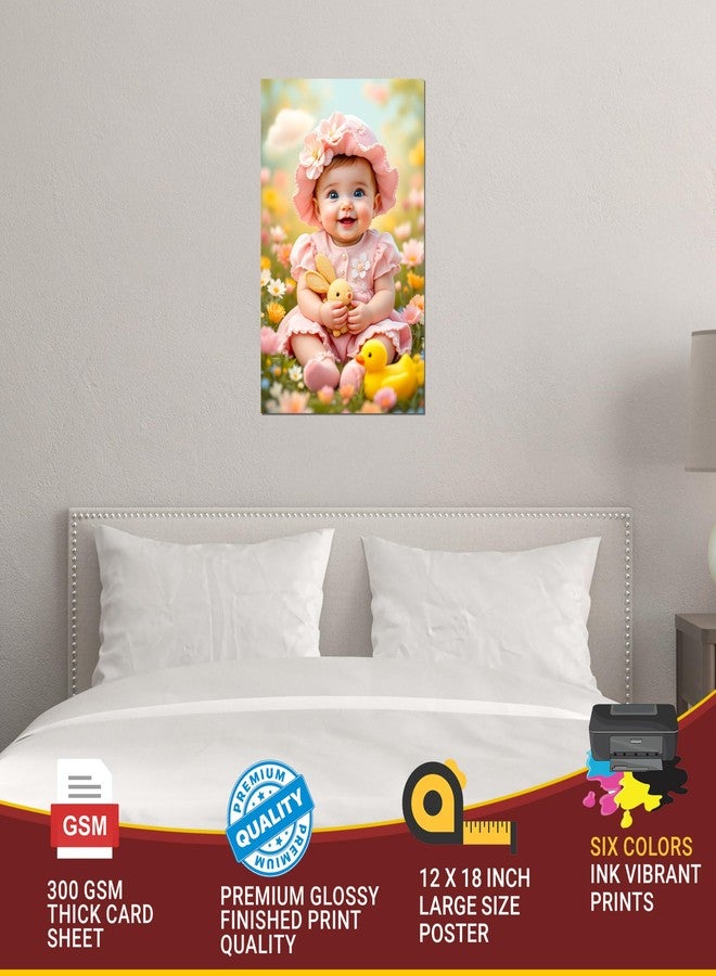 Roostaflag Baby Posters for Wall For Pregnant Ladies | Baby Poster Large Size | Laughing Baby Poster | New Born Baby Poster | Babies Sticker Posters for Bedroom, Living Room, Home, Hospital Decoration - Image 3