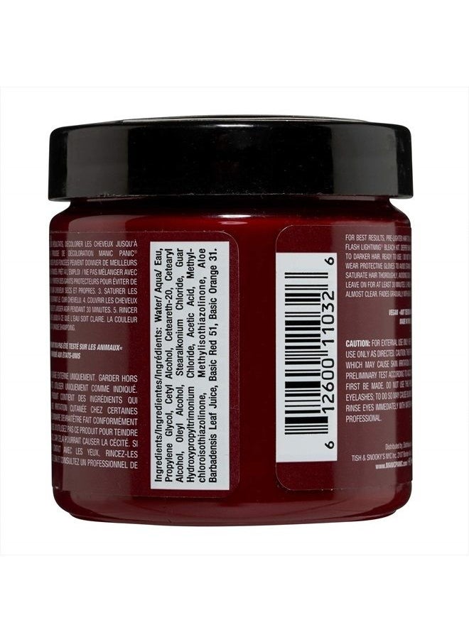 Manic Panic - Vampire Red Hair Dye - Classic High Voltage - Semi Permanent Deep, Blood Red Hair Color - Vegan, PPD And Ammonia Free (4oz) - Image 1