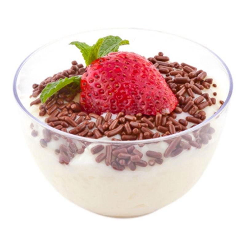 Restaurantware Restaurantware 4 Ounce Disposable Bowls 100 Round Appetizer Cups  For Mouse Puddings Snacks Condiments Samples And Tastings Clear Plastic Mini Dessert Cups Recyclable  Restaurantware