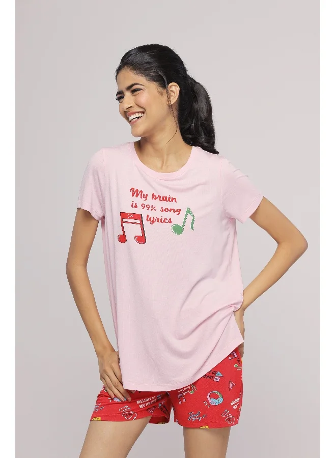 NeceSera Music In My Heart Shorts Set