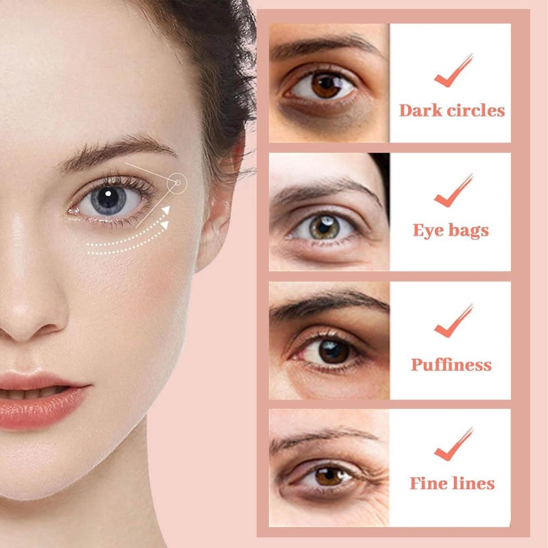 NOVALIFT Kunnozz Micro Eye Patches, Under Eye Patch for Puffy Eyes and Dark Circles, Smile Line Patches, Forehead Hydrating Anti-Wrinkle Masks for Women, 2 Boxes (3 Pairs Each) - Image 3