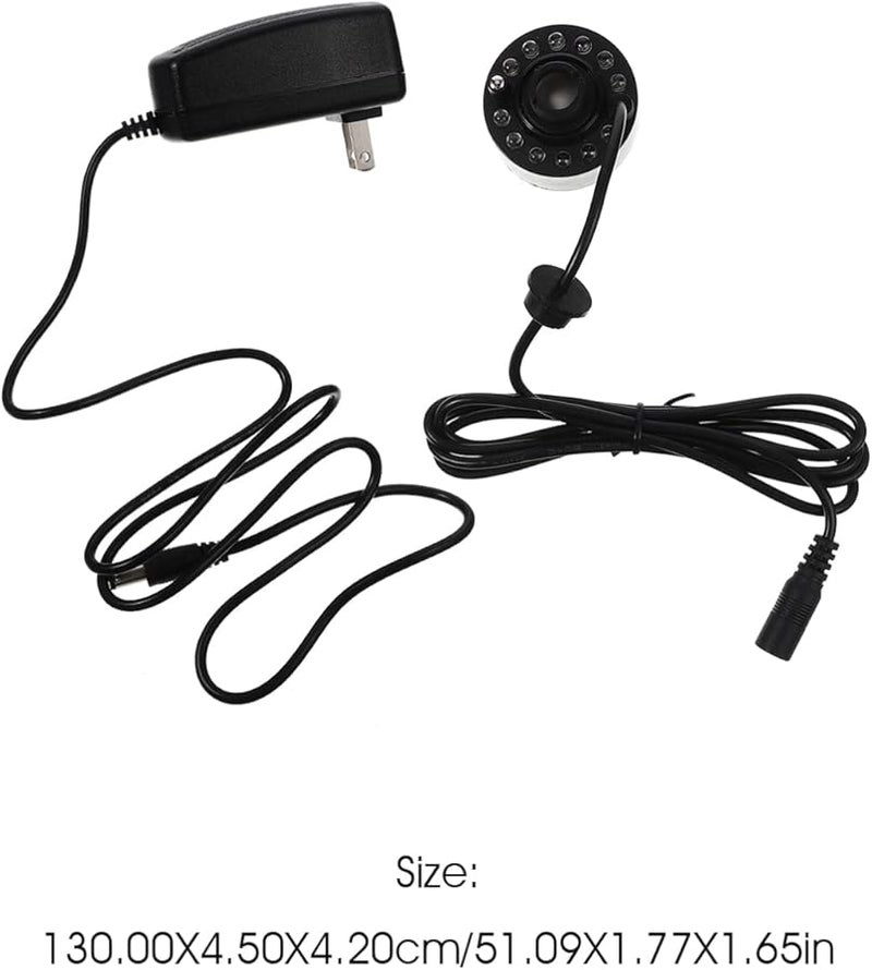 مرش الضباب الصخري مع ضوء LED لترطيب ديكور حوض أسماك الأكواريوم - Image 3