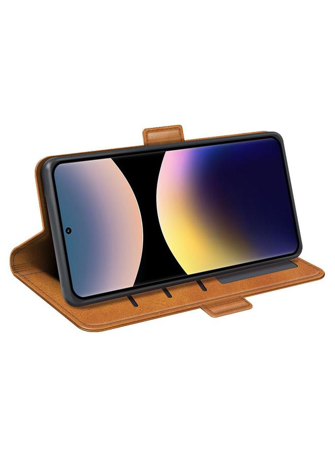 اس-توب جراب لهاتف Redmi Note 14 Pro 4G بمشبك مغناطيسي مزدوج الجوانب، جراب جلدي أفقي قابل للطي - Image 5