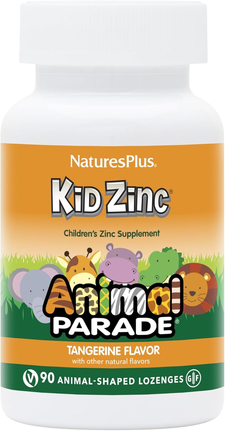 Nature's Plus Natures Plus Kid's Animal Parade Kid Zinc Lozenges - Tangerine Flavor, 90 Count - Image 1