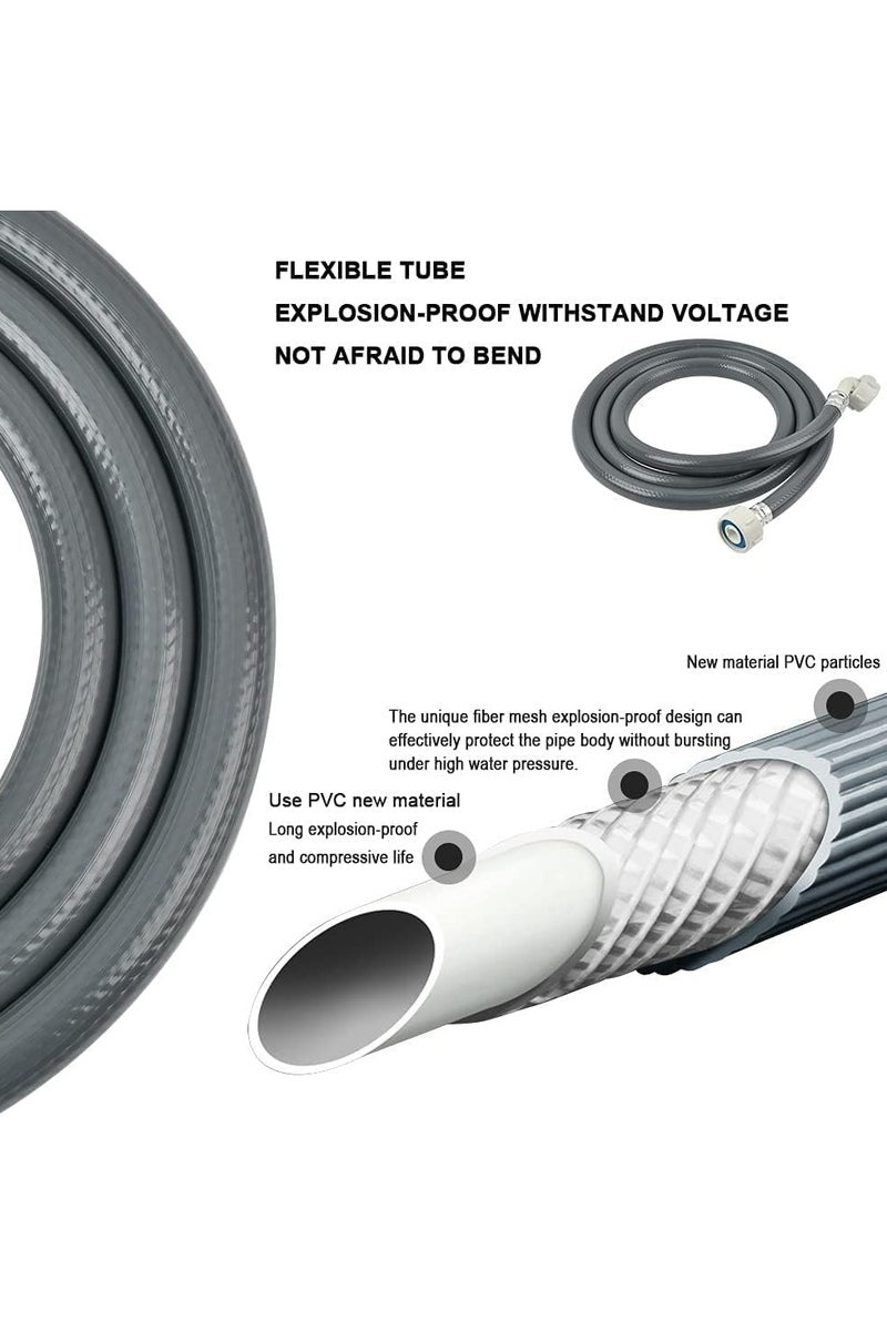 ETAVA Washing Machine Inlet Hose Pipe 3 Meter | Heavy Duty Leak-Proof Flexible Water Supply Pipe for Dishwasher & Washing Machine | Universal Inlet Hose with CP Reducer & Teflon Tape – Premium Quality - Image 5