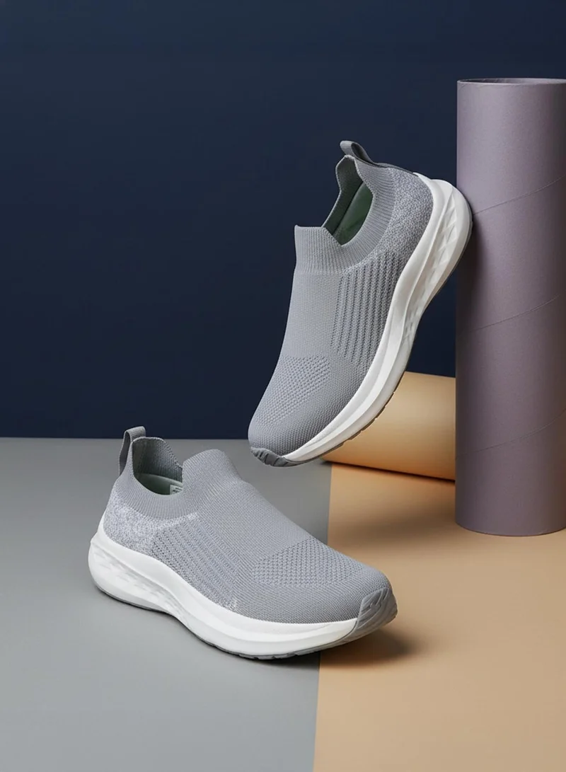 CAMPUS L.Gry/Wht Women's Grey Slip On Shoes - Lightweight Shoes, Minimalist Designed for Elegance for Women | Best Price UAE