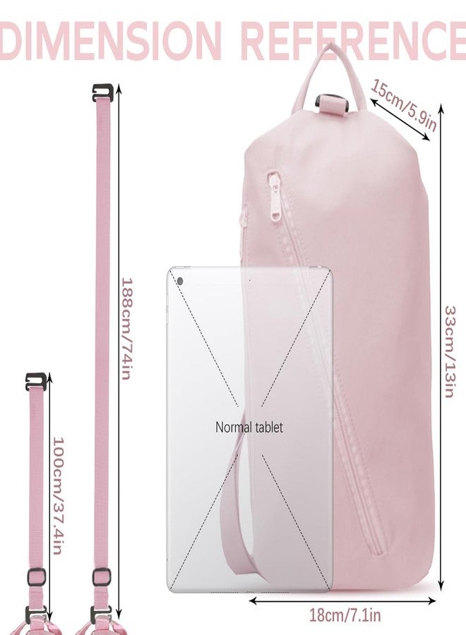 PALAY® Crossbody Bag for Women Fashion Small Gym Bag Shoulder Bag with Handle Lightweight Nylon Waterproof Double Layer Zipper Gym Bag Casual Day Bag for Travel, Gym, Daily, 28x15x15cm - Image 2