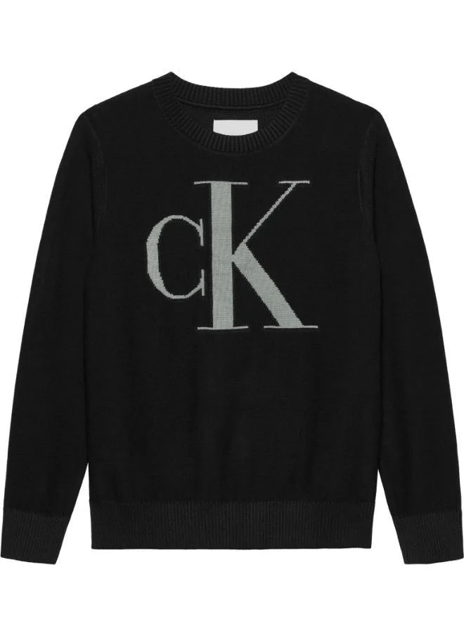 Calvin Klein Jeans Kids Monogram Crew Neck Sweatshirts