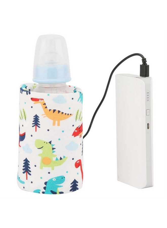 GOTOTOP Bottle Warmer Bag Bottle Warmer Case Milk Warmer Portable Cooler Bag With Usb Charging Port For Baby Care(Dinosaur)  - Image 2