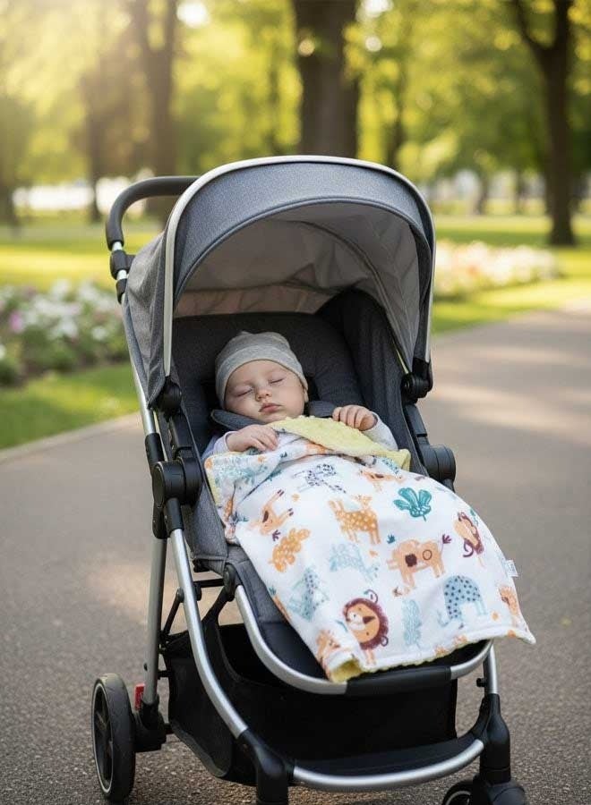RAWAID Ultra-Soft Baby Blanket  Double-Layer Plush, Breathable & Lightweight, Perfect for Newborns and Toddlers, Stroller & Crib Blanket, 100×75 cm - Image 3