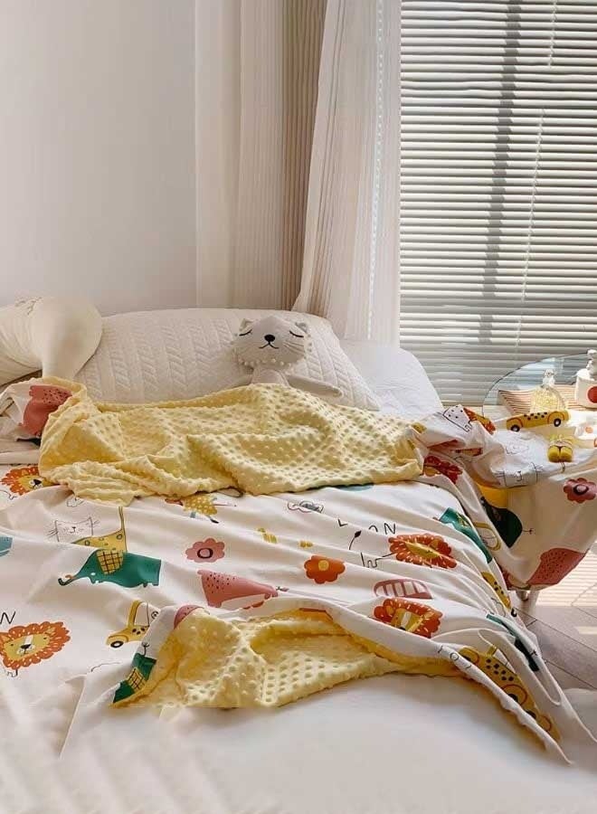 RAWAID Ultra-Soft Baby Blanket  Double-Layer Plush, Breathable & Lightweight, Perfect for Newborns and Toddlers, Stroller & Crib Blanket, 100×75 cm - Image 5