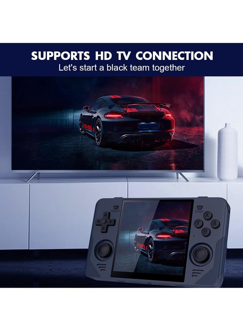 RGB30 Handheld Game Console 4.0 inch Pro Retro Games Consoles Classic Video Games System Built-in Rechargeable Battery Gaming Consoles (Black, 256G)