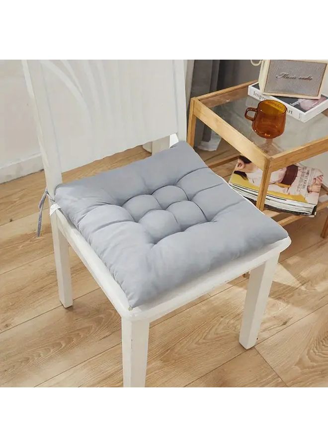 Grey 4pcs Seat Cushion Set Soft Comfortable Washable for Home Office Car - Image 4