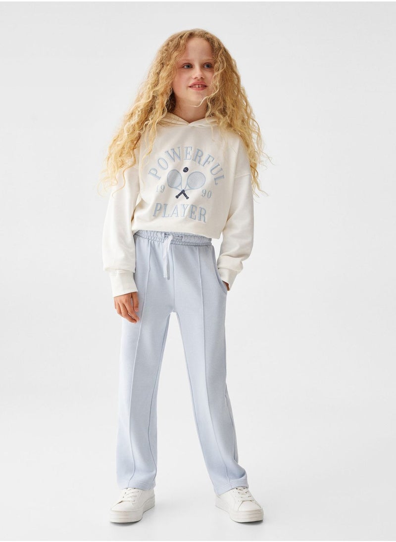 MANGO - Kids Essential Sweatpants - Image 1