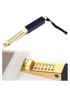 Door Gap Measuring Tool, 1-15mm Fire Door Gap Gauge Checker Tool, Metal Door Undercut Measure Tool, Suitable for House Engineering Inspection Flatness Measuring Tool Ruler